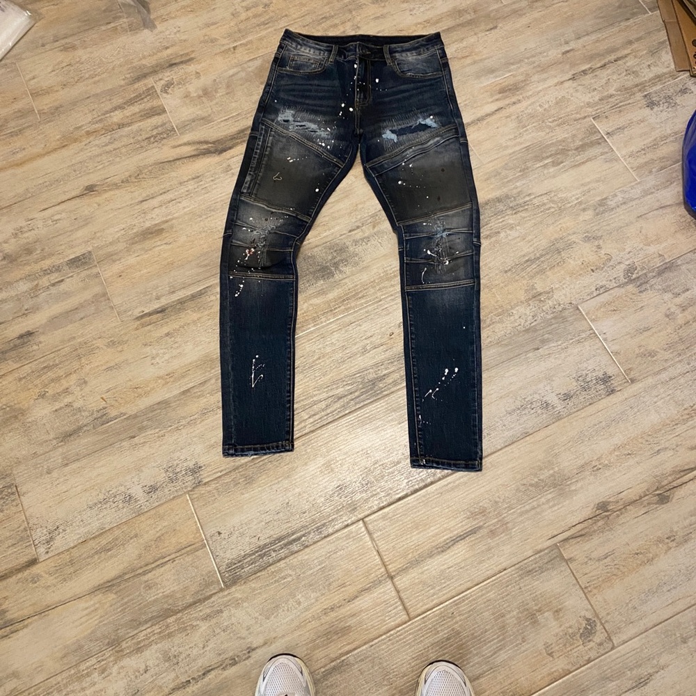 Crysp Denim Men's Distressed Jeans